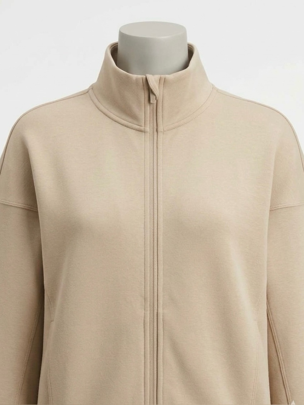 Z by Zella Full Zip Jacket XL NWT Tan Oxford Athleisure Performance